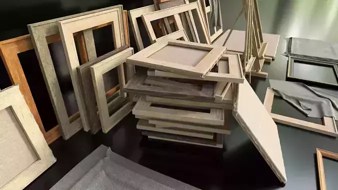 Canvas Stretcher Kit 3D model