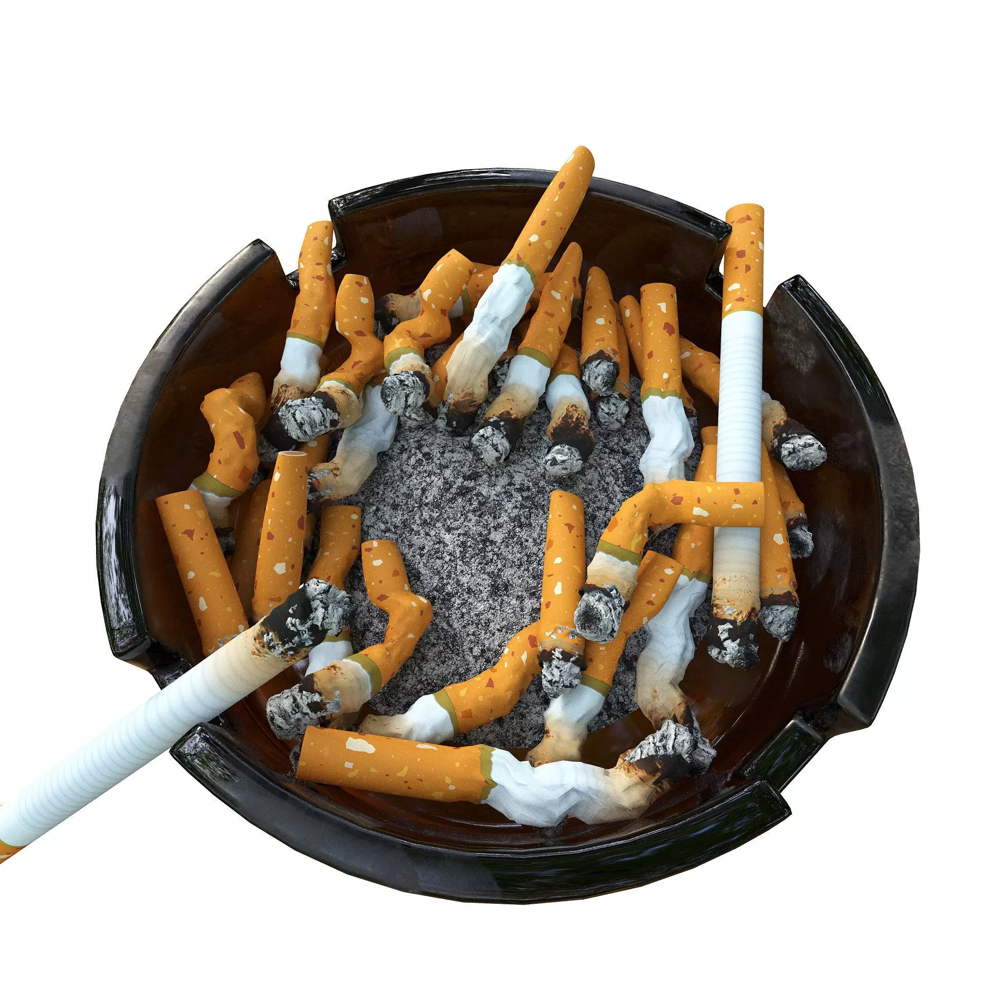 Cigarette Ashtray 3D model_0