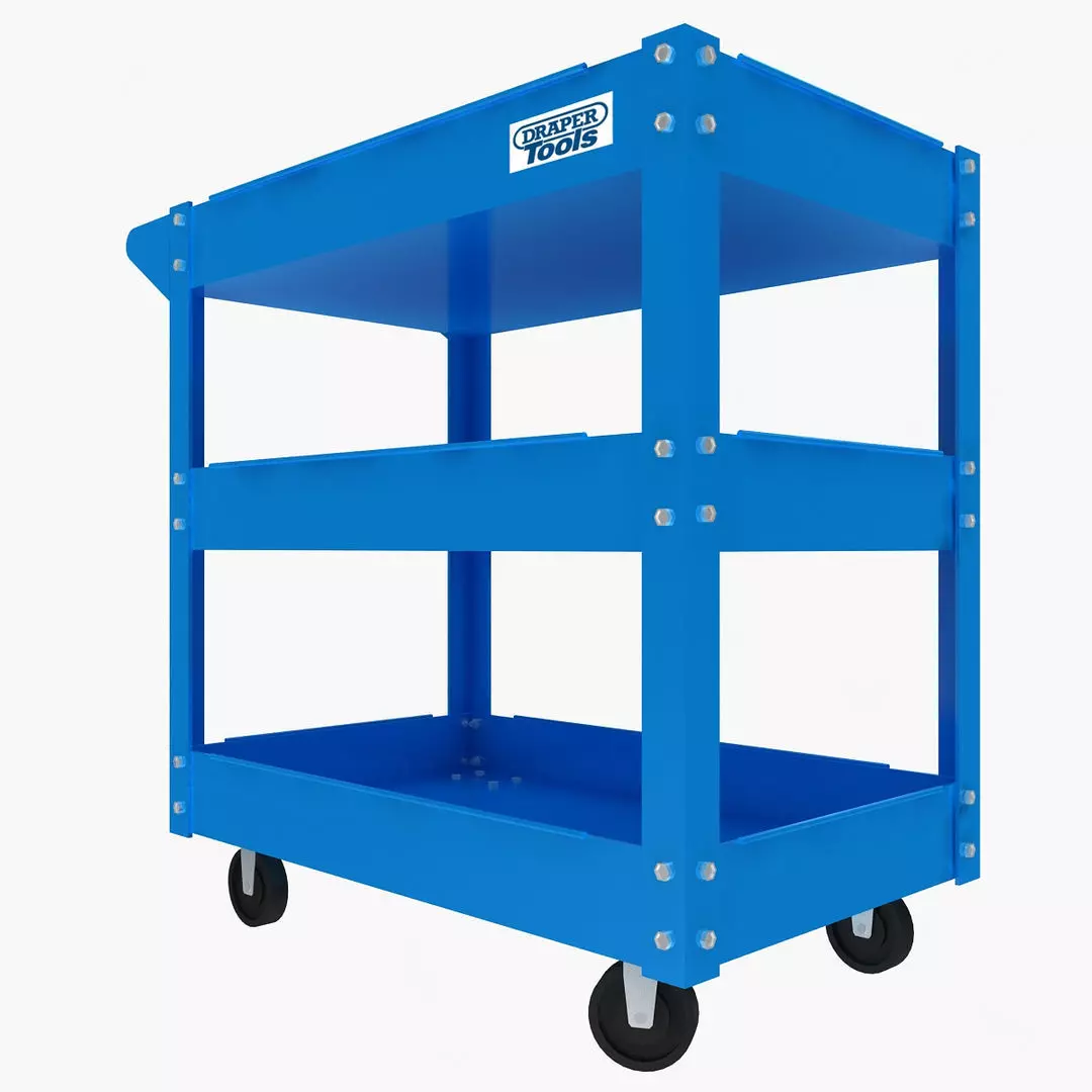 Tool Trolley Low-poly 3D model_1