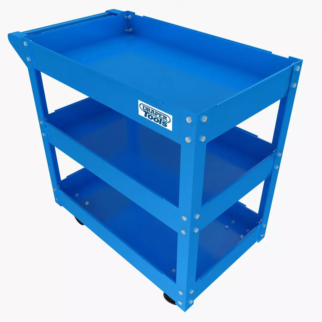 Tool Trolley Low-poly 3D model_4