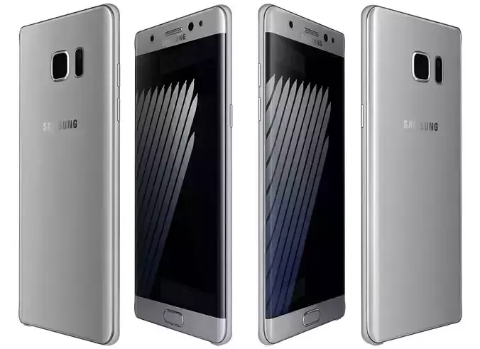 Samsung Galaxy Note 7 White 3D model