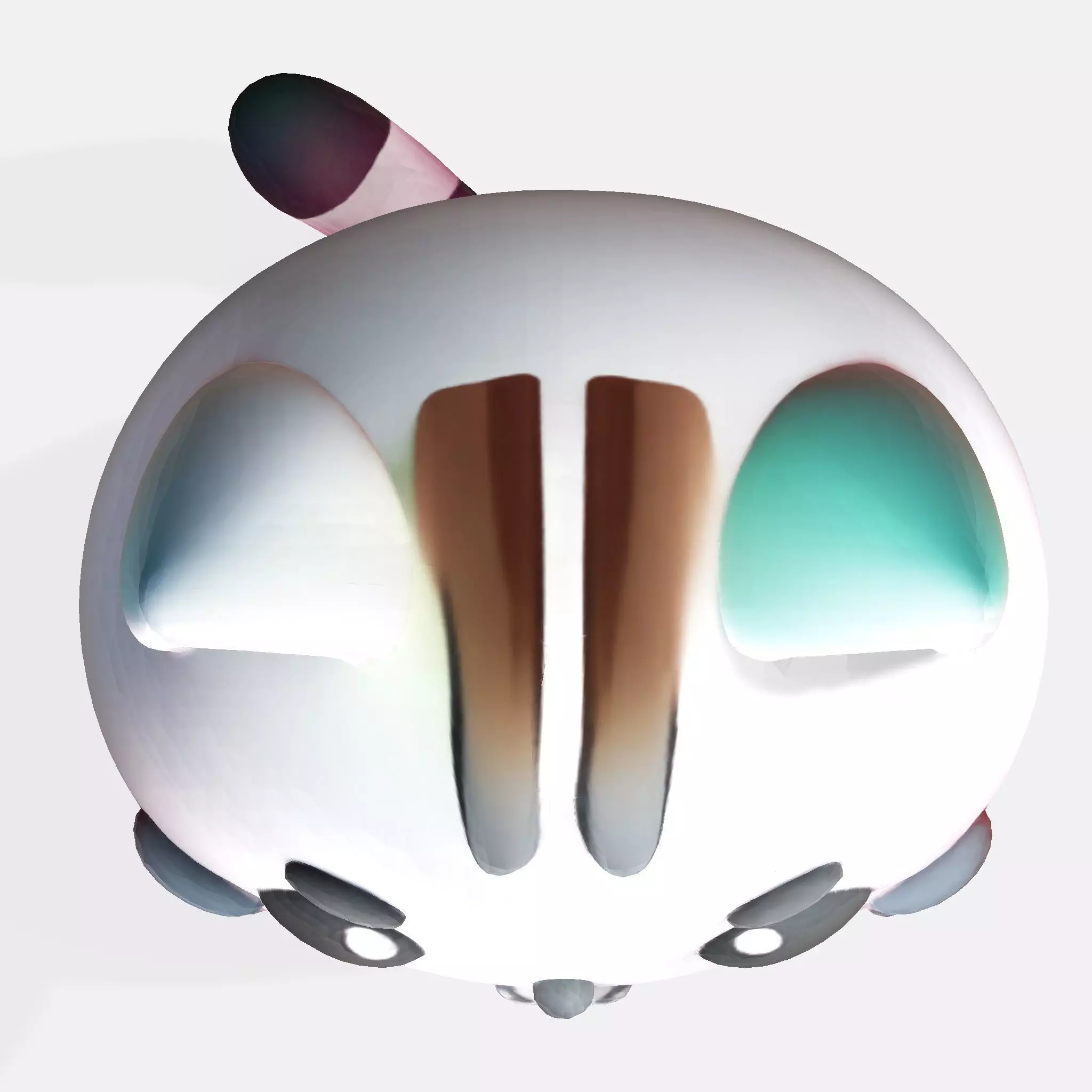 Cute Cat 3D Model  Optimized for 3D Print Digital Art Low-poly 3D model_11