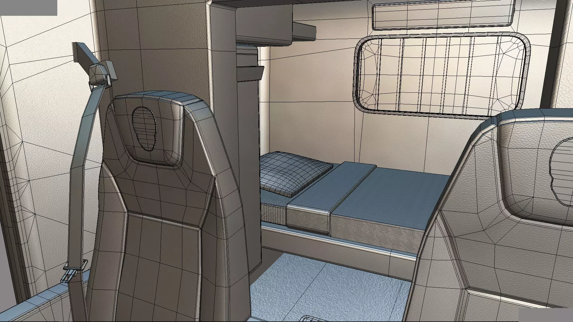 Bad Bunny s Peterbilt 389 Truck and Trailer Midpoly 3D model_81