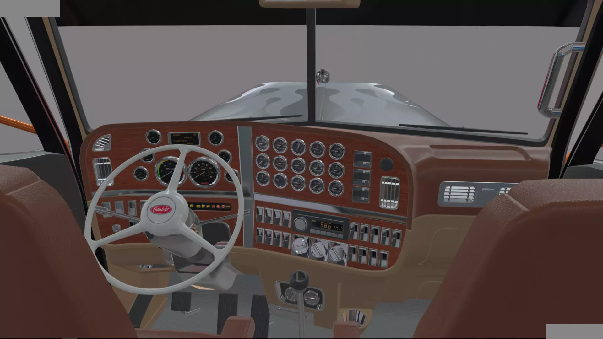 Bad Bunny s Peterbilt 389 Truck and Trailer Midpoly 3D model_57