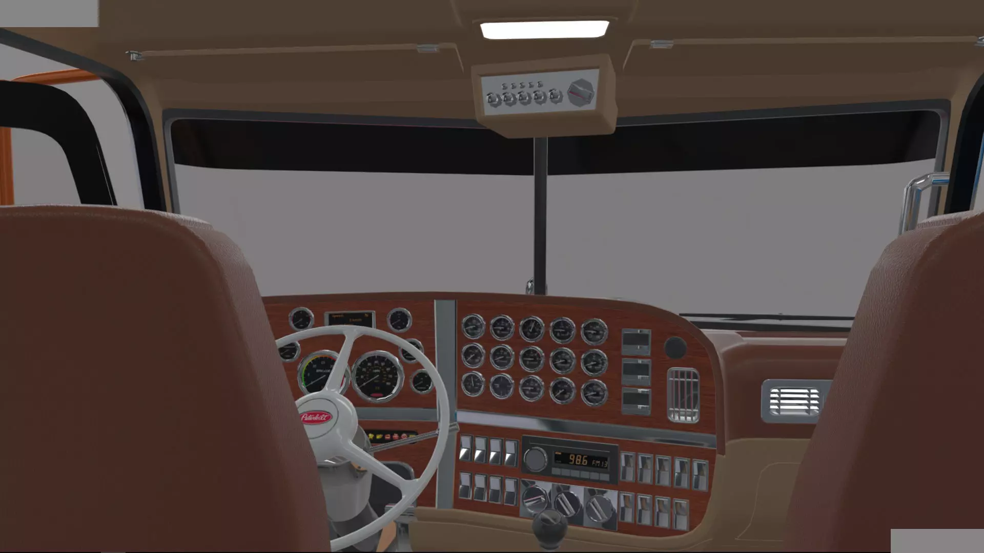 Bad Bunny s Peterbilt 389 Truck and Trailer Midpoly 3D model_58