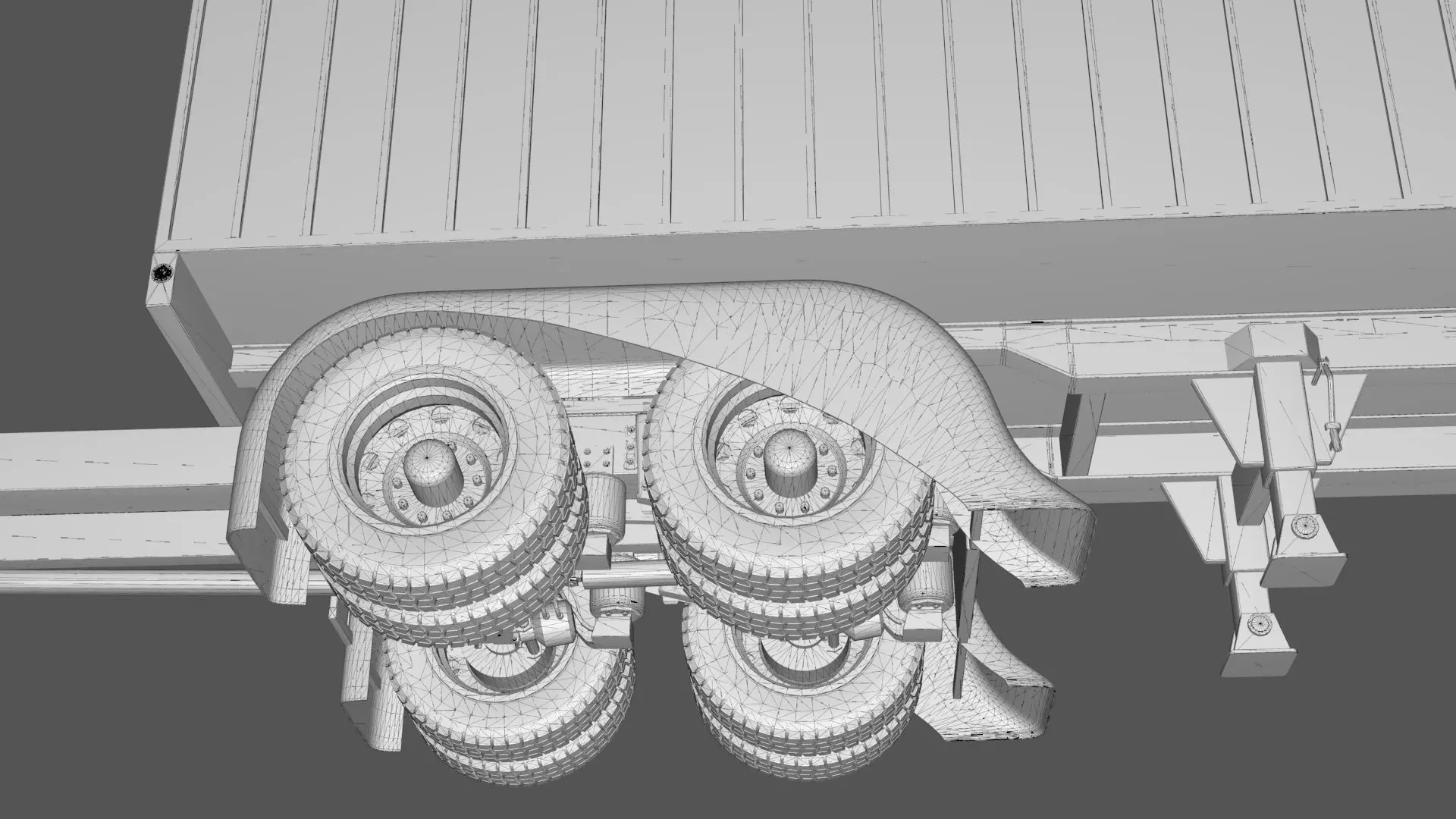 Bad Bunny s Peterbilt 389 Truck and Trailer Midpoly 3D model_43