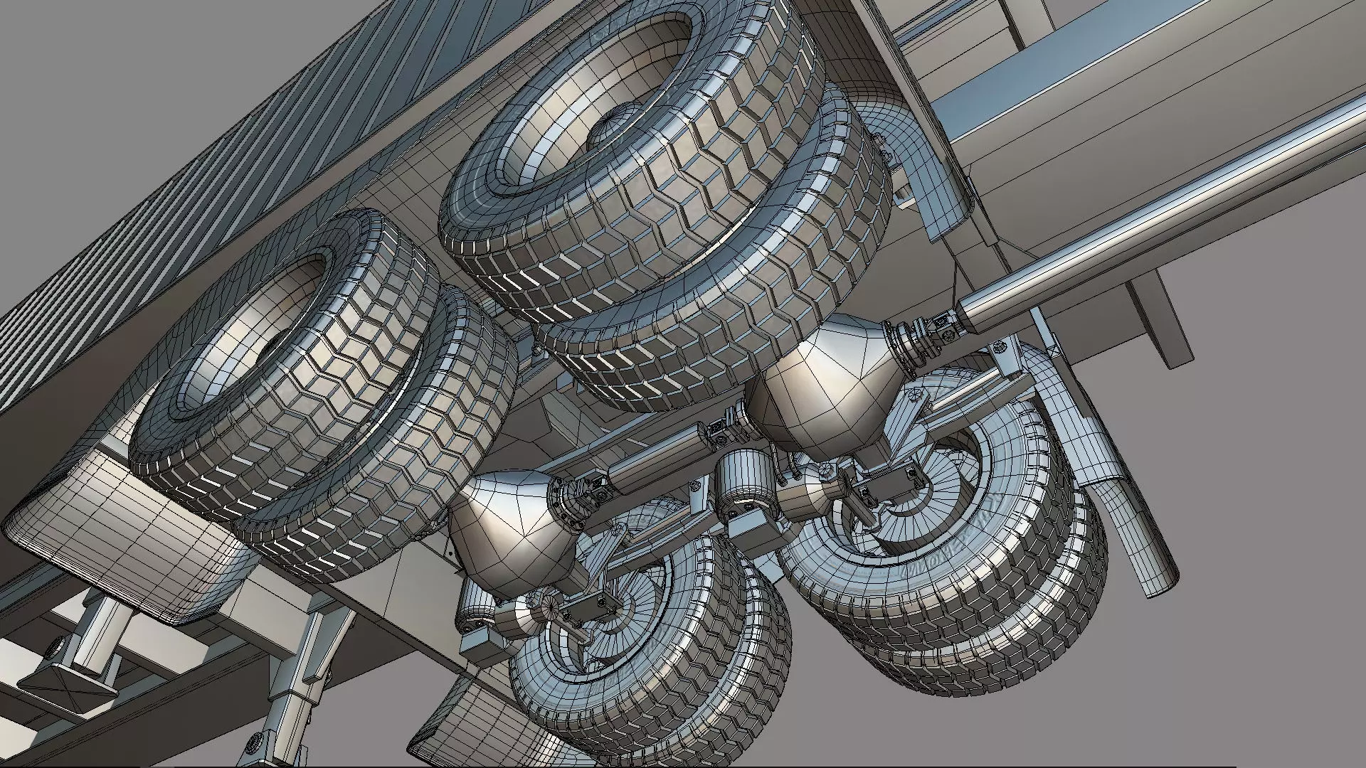 Bad Bunny s Peterbilt 389 Truck and Trailer Midpoly 3D model_85