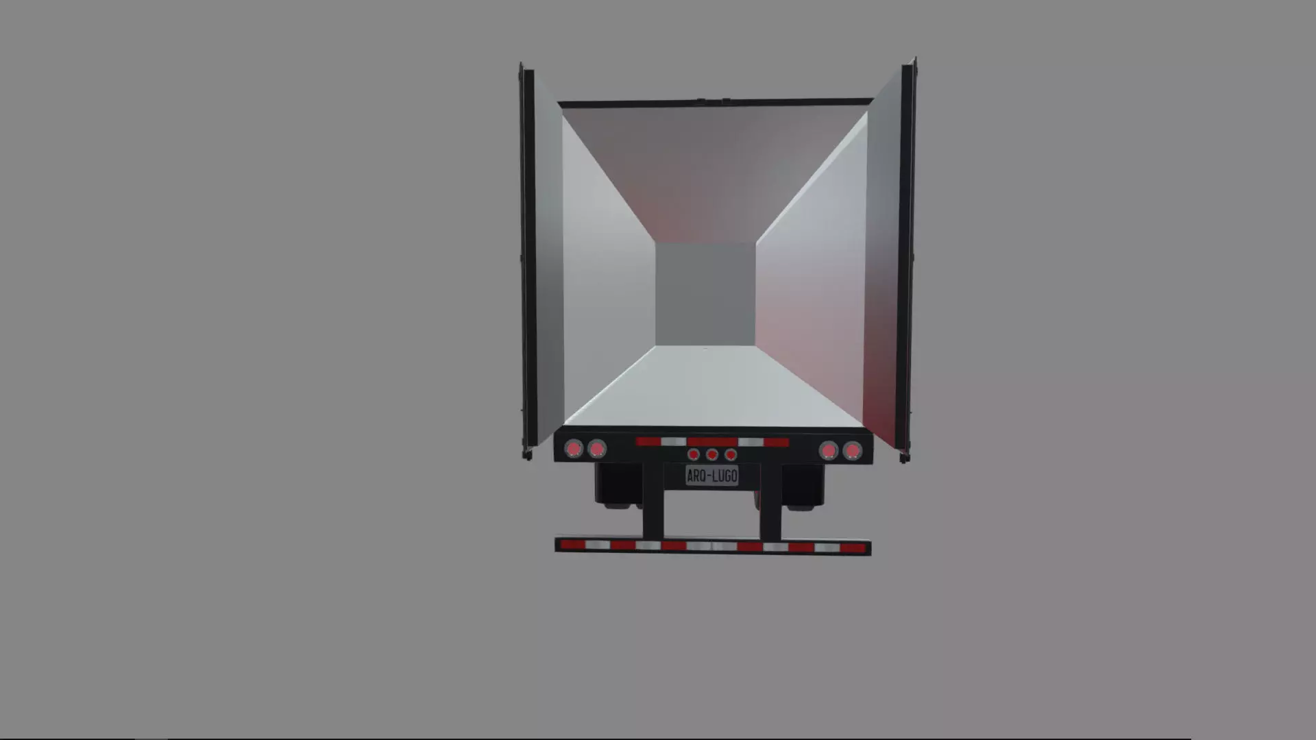 Bad Bunny s Peterbilt 389 Truck and Trailer Midpoly 3D model_61