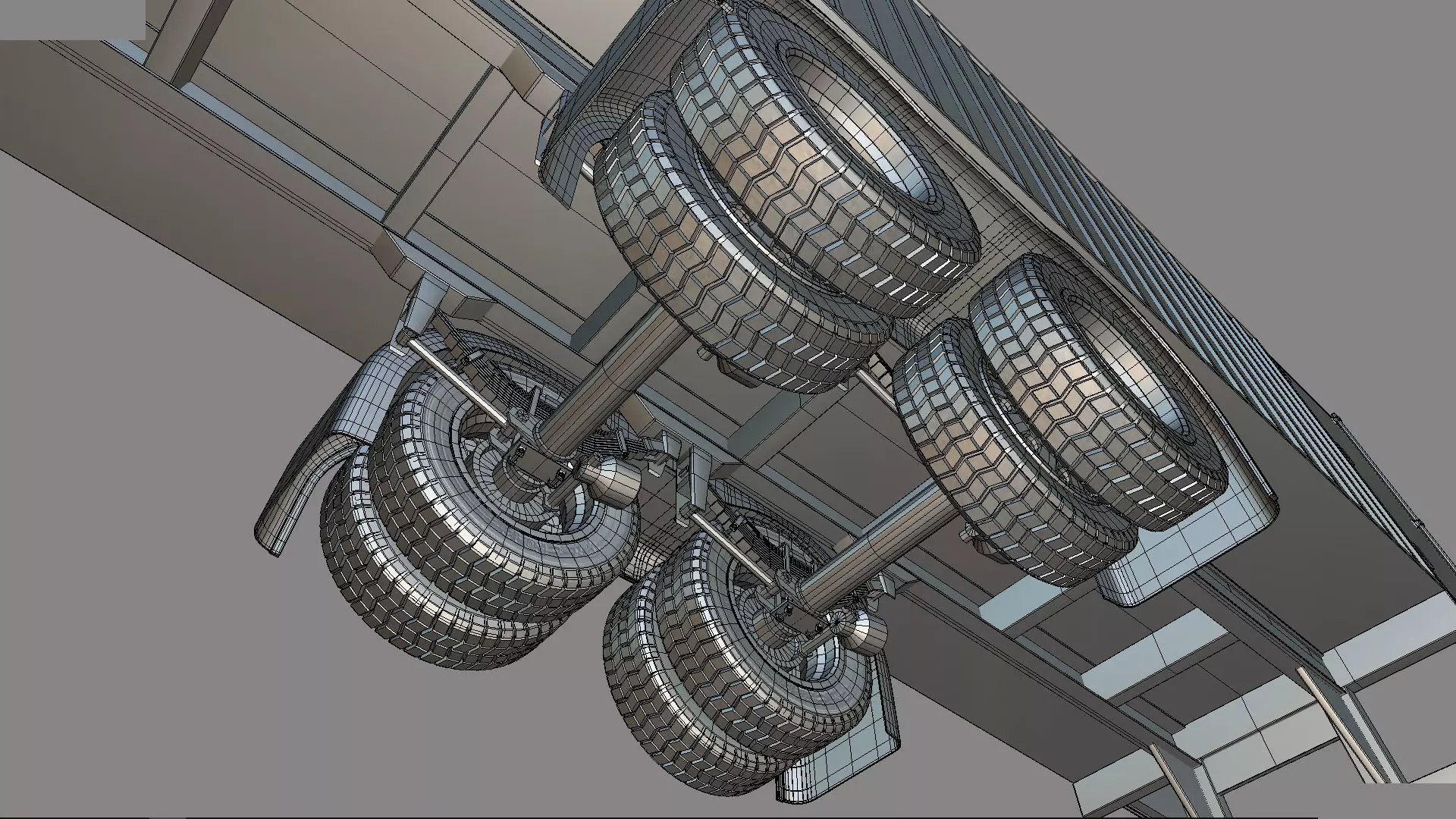 Bad Bunny s Peterbilt 389 Truck and Trailer Midpoly 3D model_87