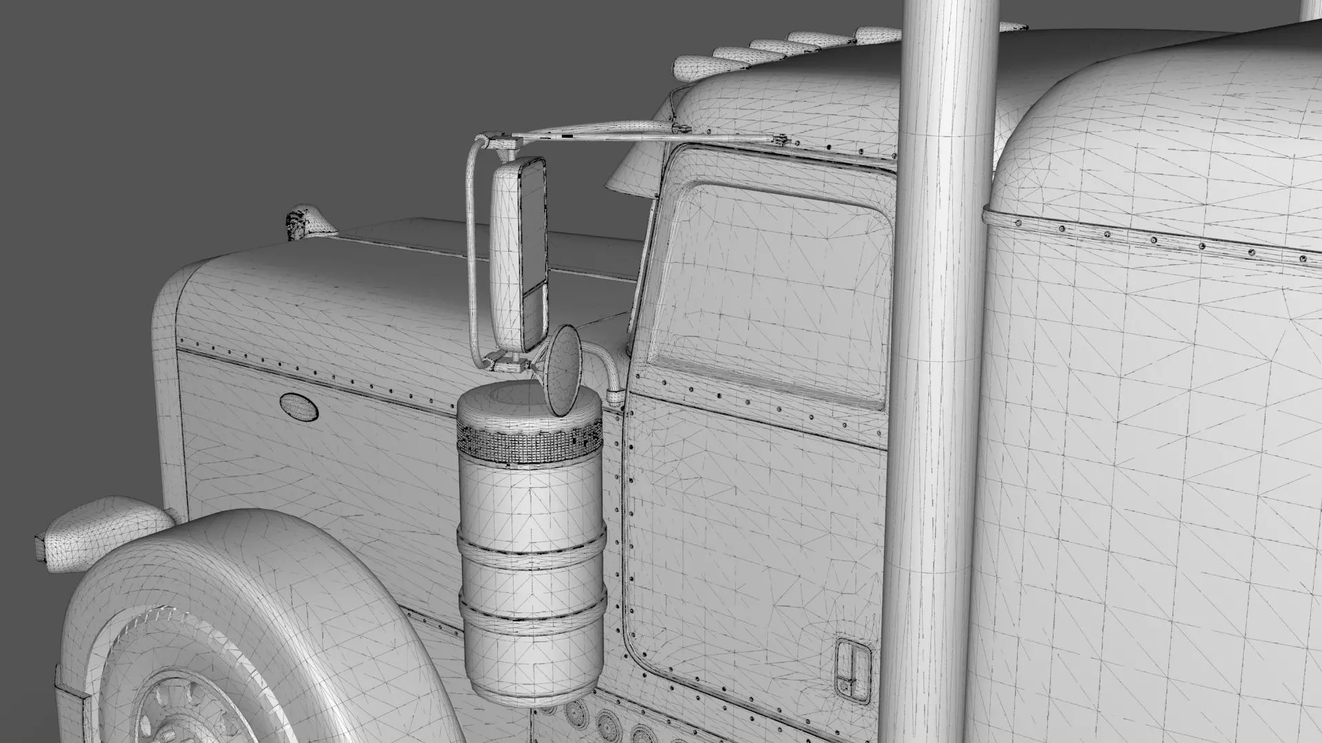 Bad Bunny s Peterbilt 389 Truck and Trailer Midpoly 3D model_48