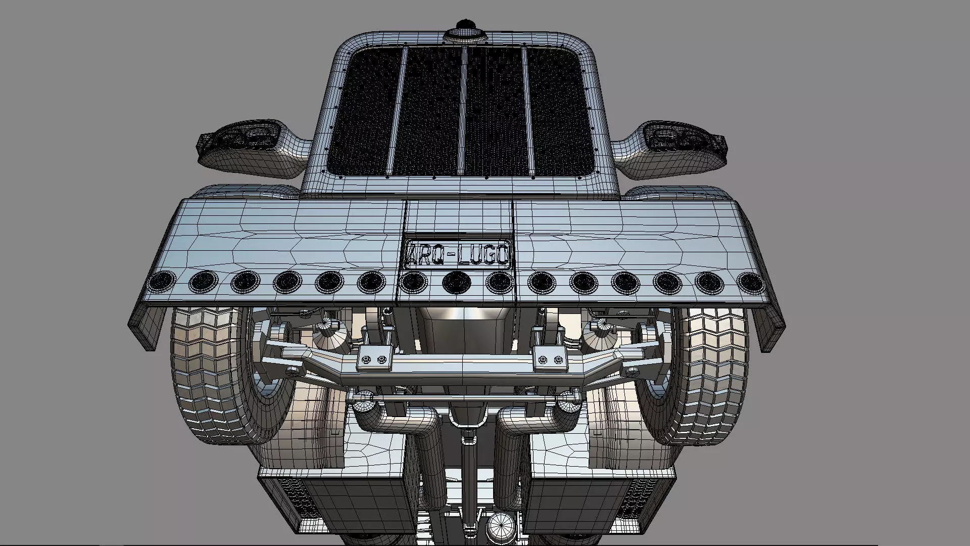 Bad Bunny s Peterbilt 389 Truck and Trailer Midpoly 3D model_71