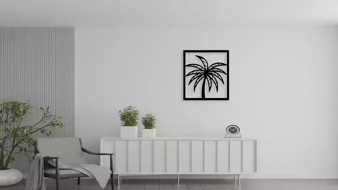 Palm Tree Wall Decor Art