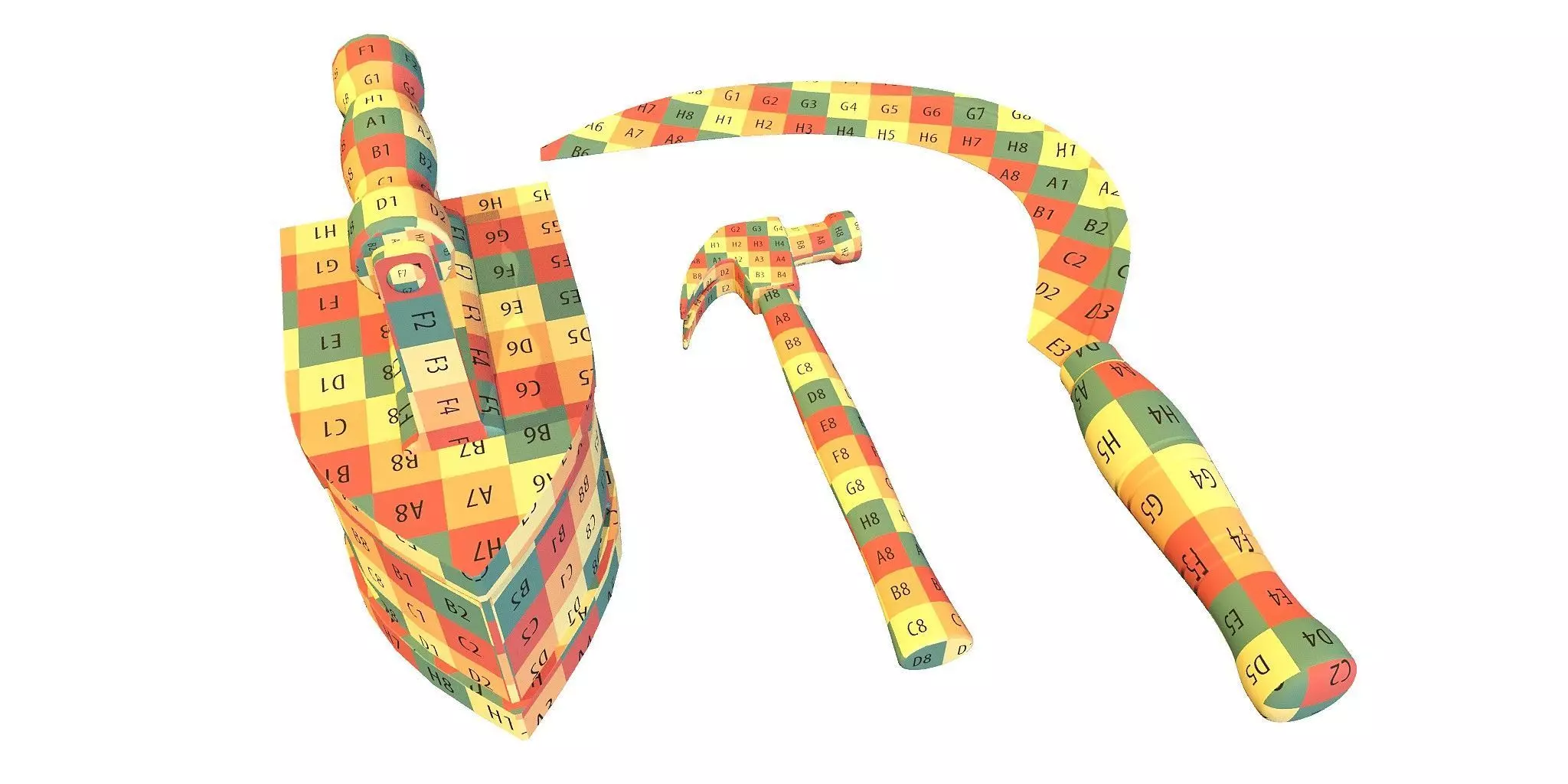 Old Tools 3D model_1