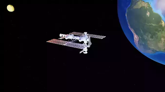 Space Station Satellite