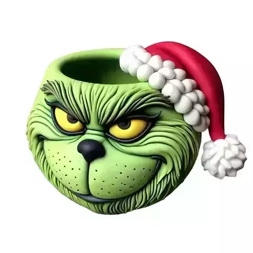 Grinch Bowl 3D print model