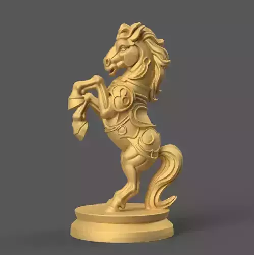 Organic Style Chess Horse 3D STL File 3D print model Organic Style Chess Horse 3D STL File 3D print model