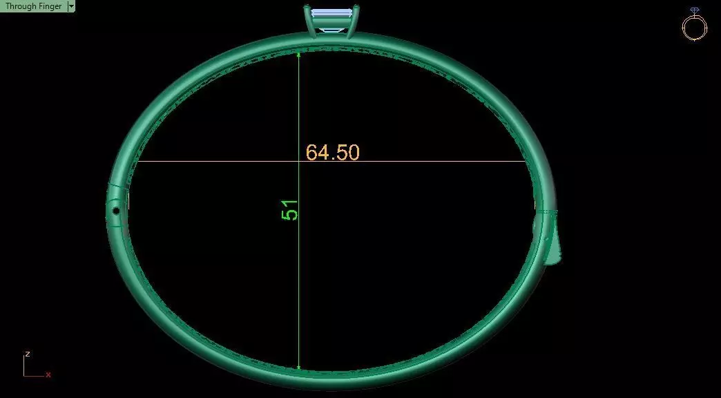 Luxury Emerald Bracelet 0053  3D print model_13