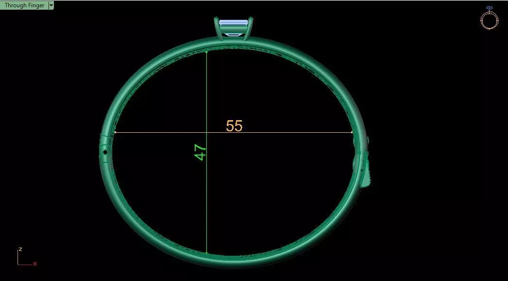 Luxury Emerald Bracelet 0053  3D print model_14