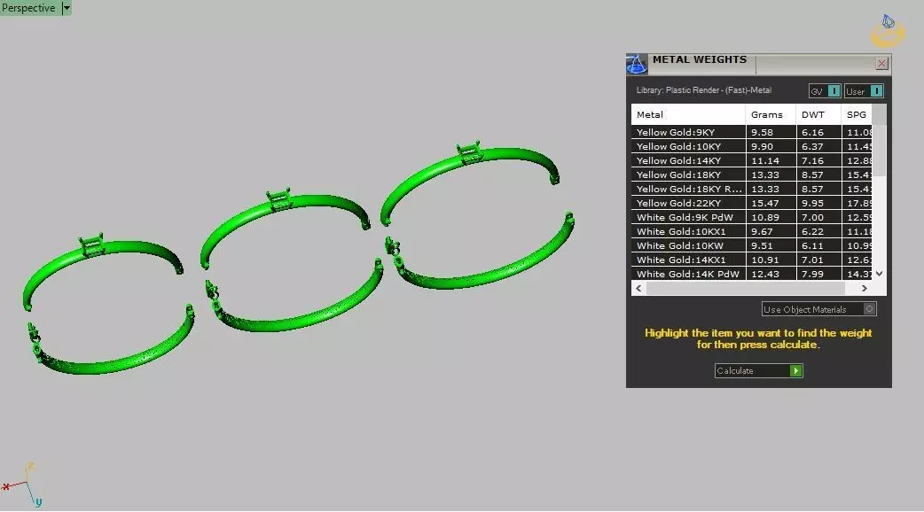 Luxury Emerald Bracelet 0053  3D print model_20