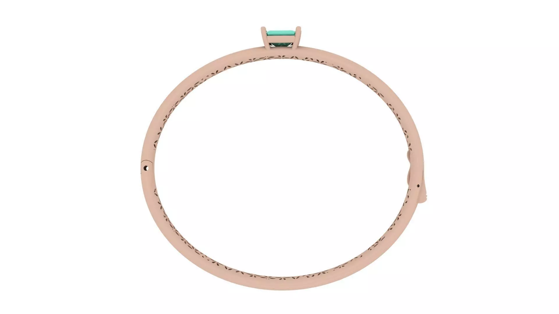 Luxury Emerald Bracelet 0053  3D print model_3