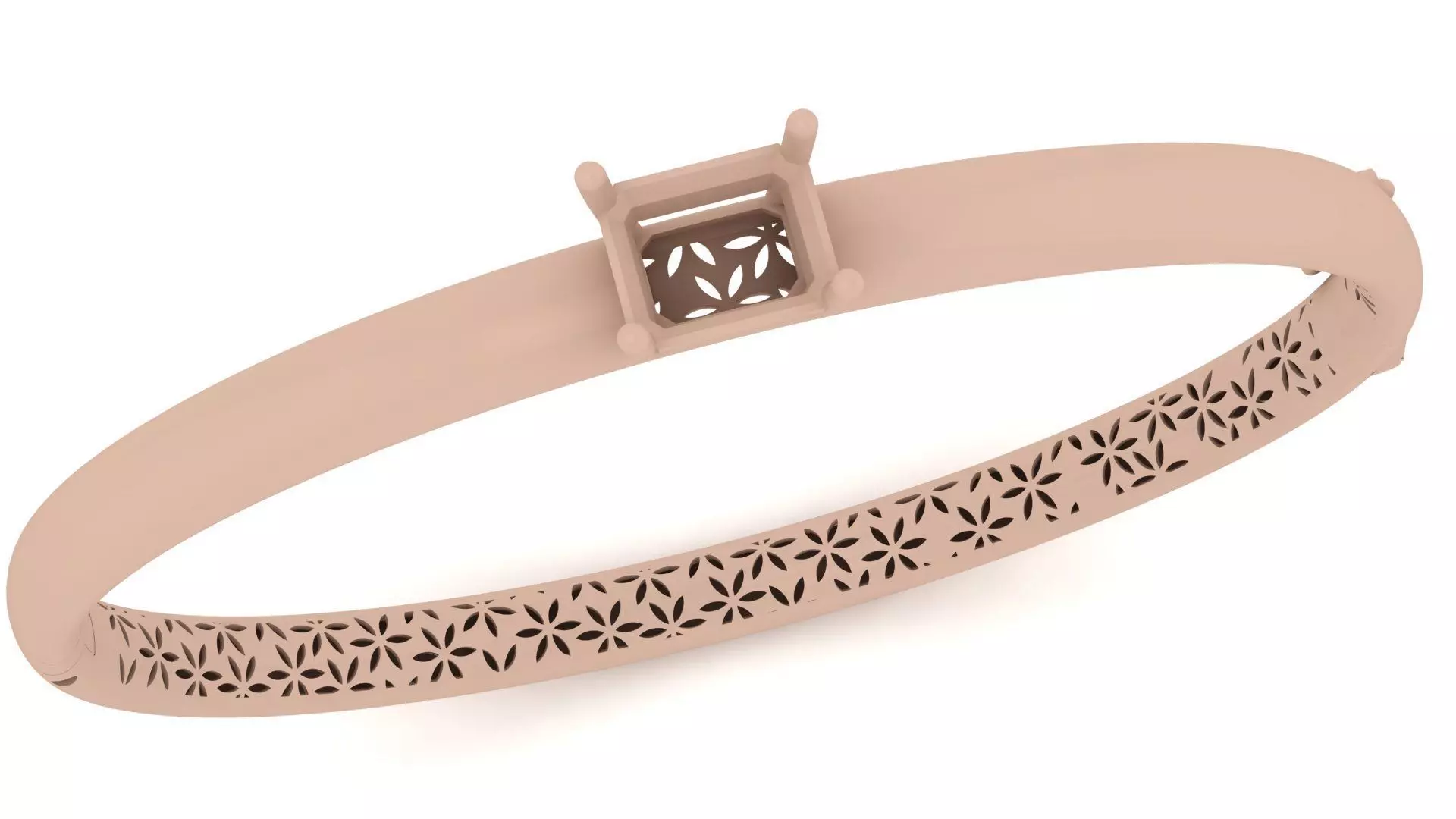 Luxury Emerald Bracelet 0053  3D print model_7