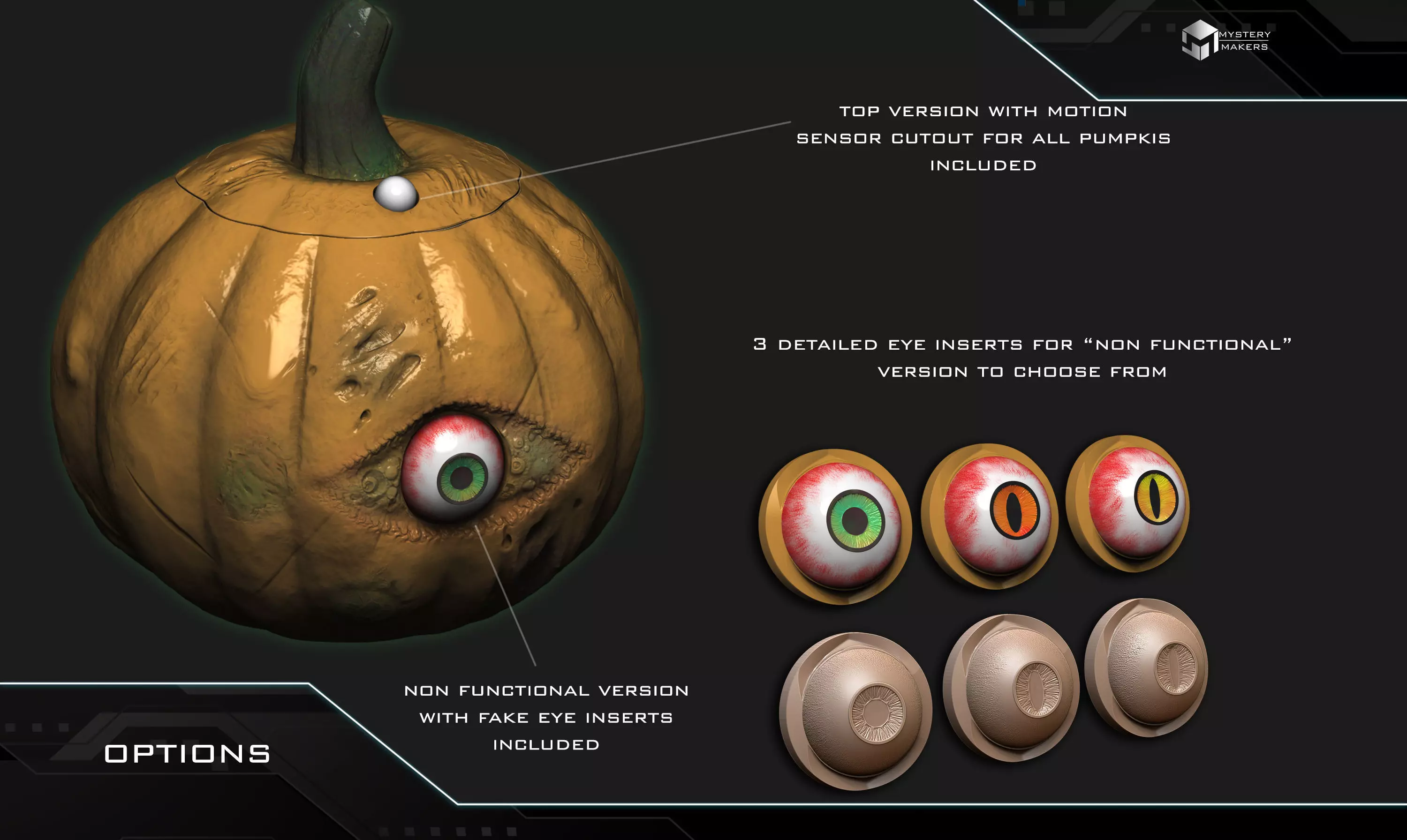 All seeing pumpkin with moveable eye 3D print model_1