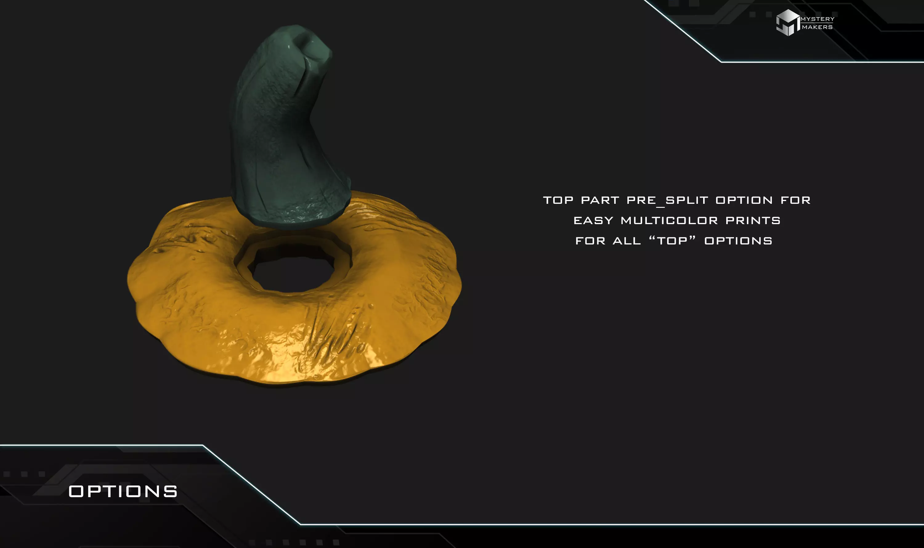 All seeing pumpkin with moveable eye 3D print model_2