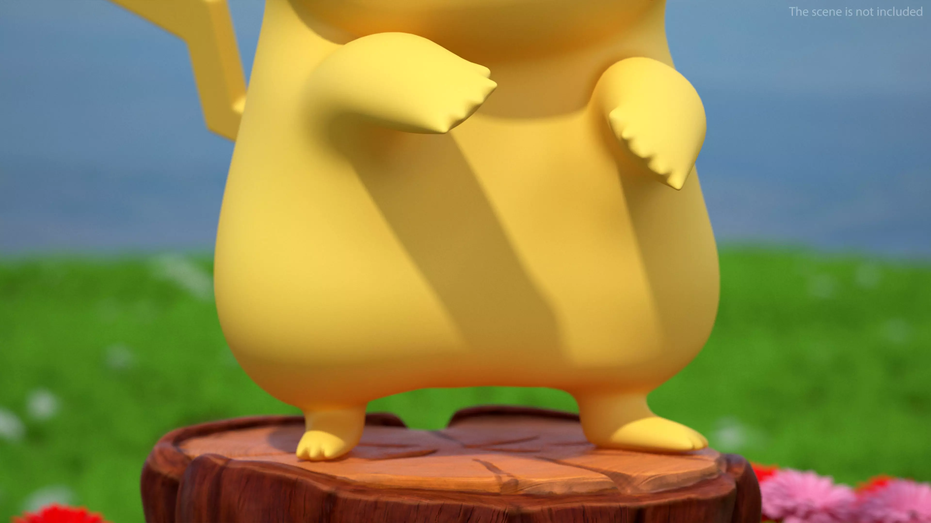 Anime Character Pikachu Angry 3D model_3