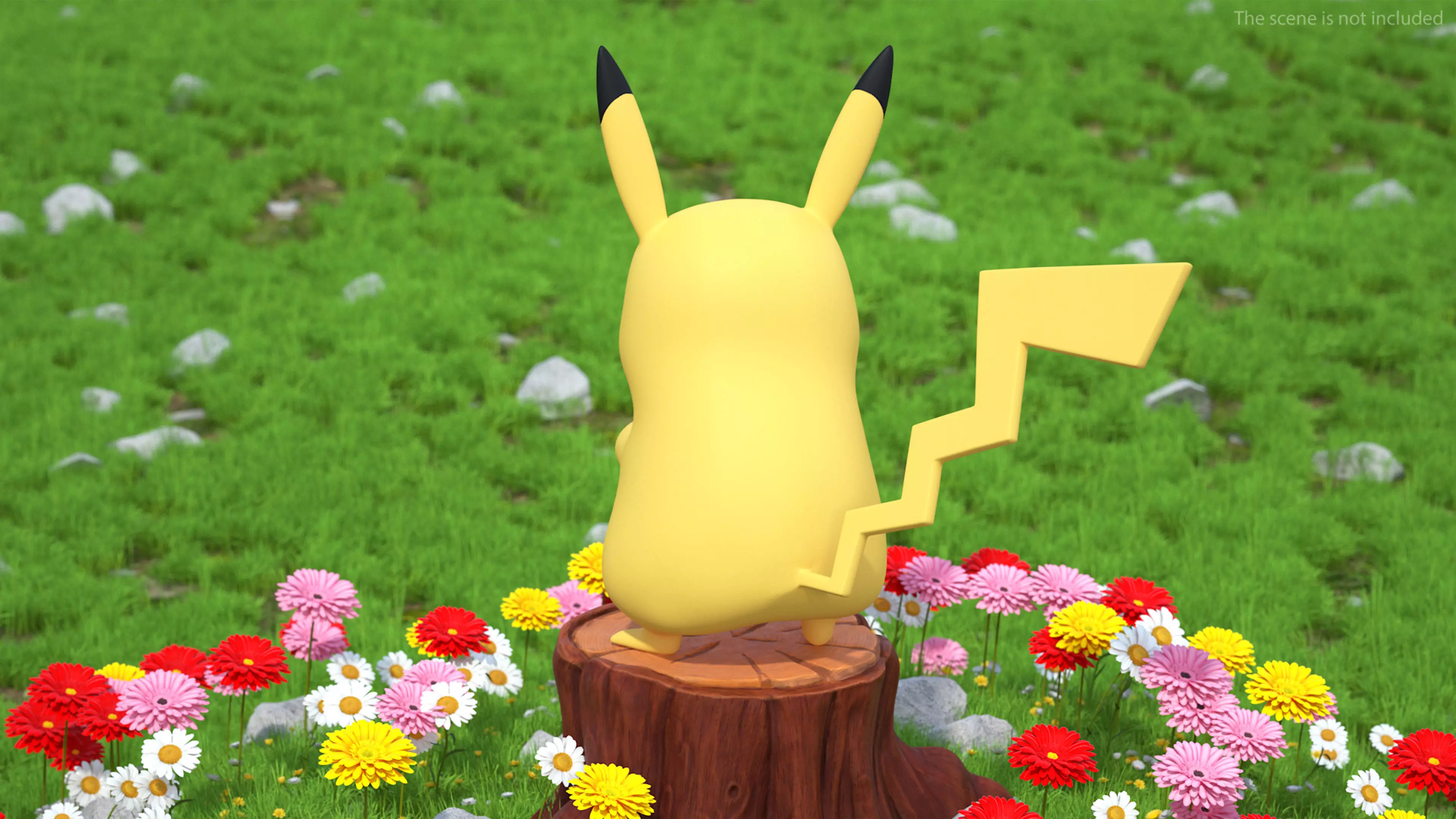 Anime Character Pikachu Angry 3D model_1