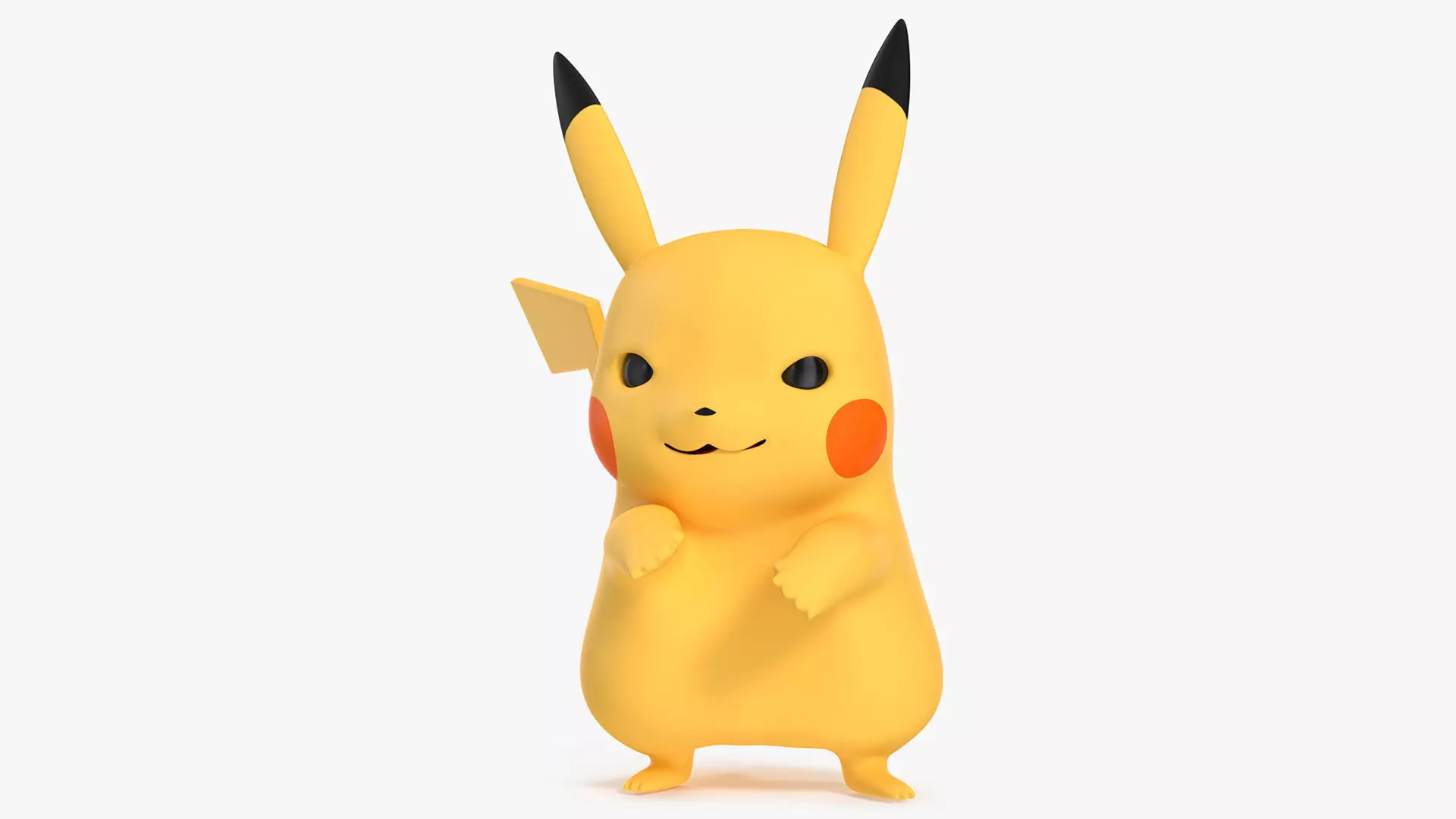 Anime Character Pikachu Angry 3D model_5