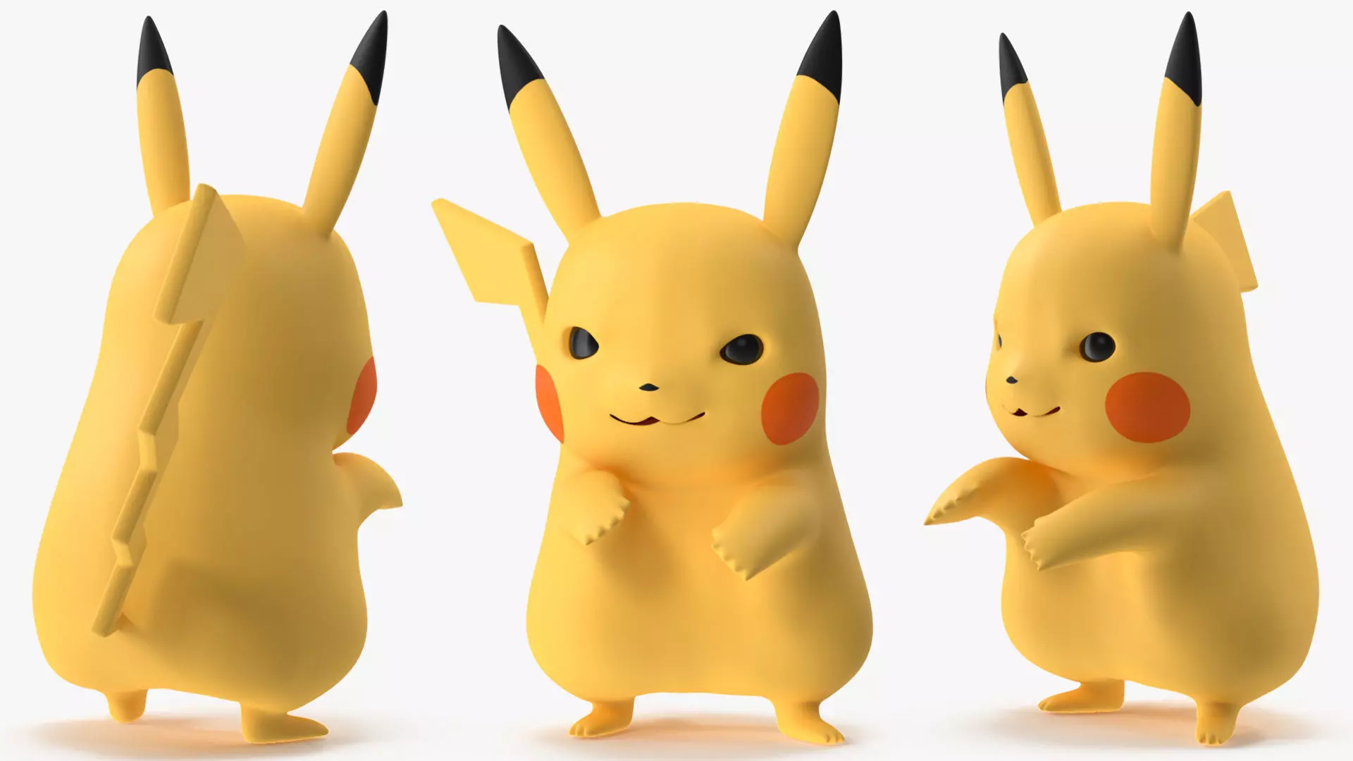 Anime Character Pikachu Angry 3D model_6