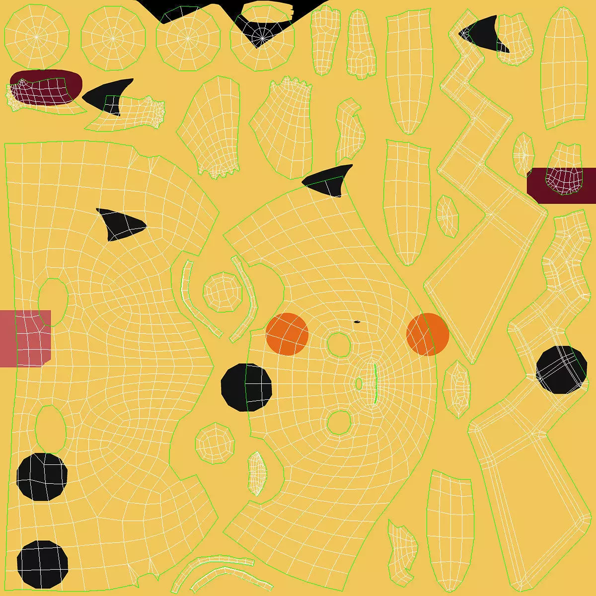 Anime Character Pikachu Angry 3D model_17