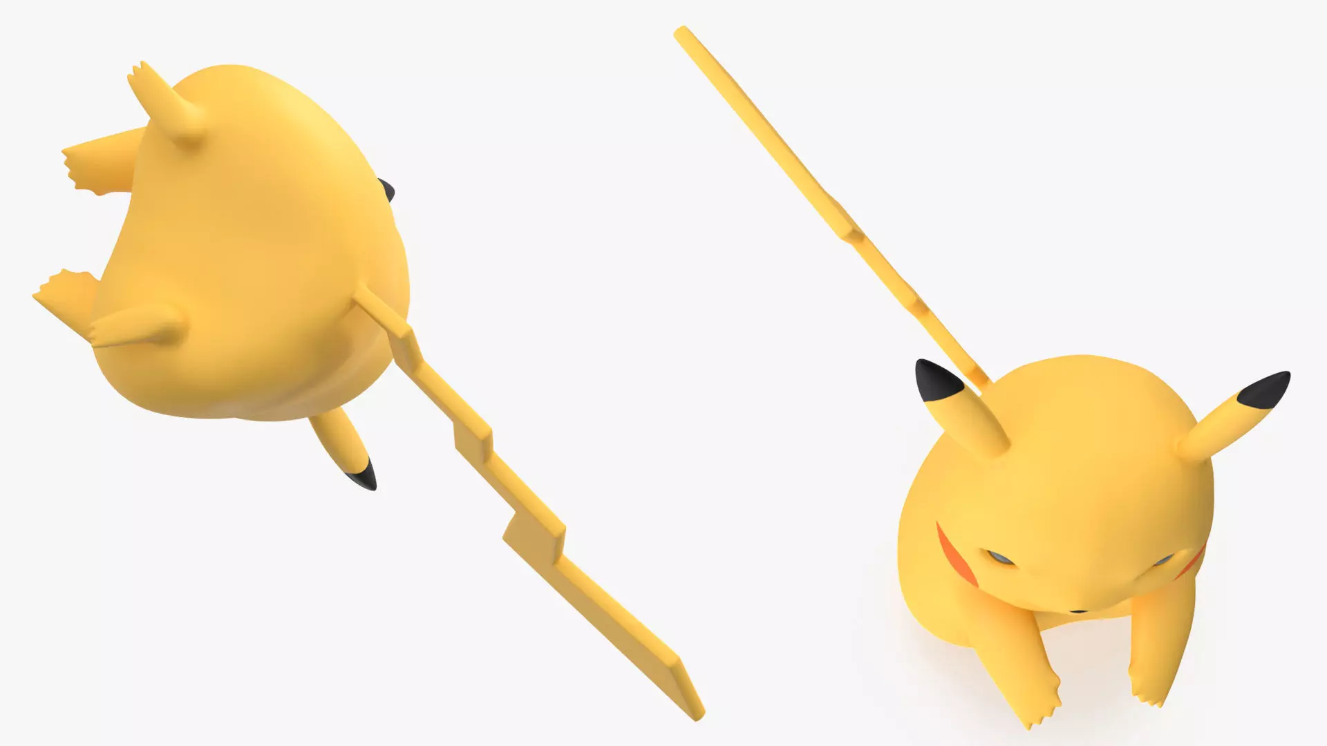 Anime Character Pikachu Angry 3D model_8