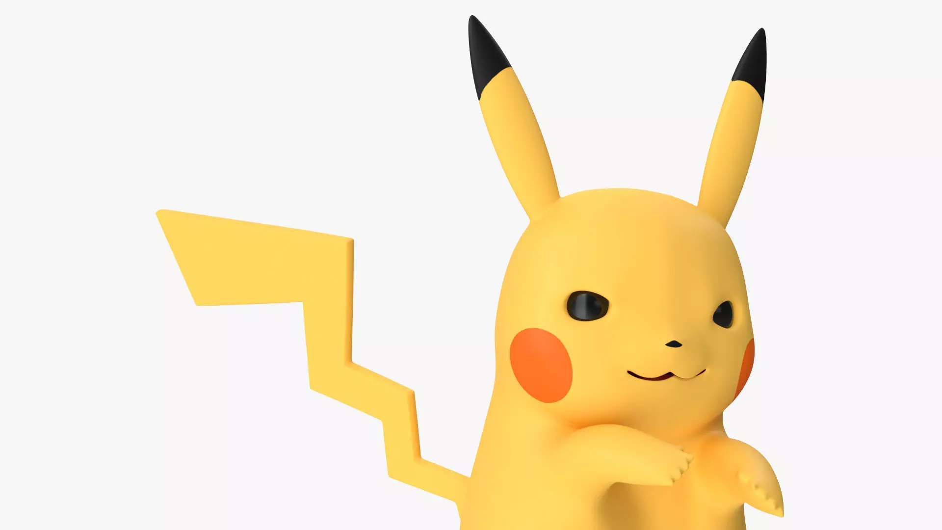 Anime Character Pikachu Angry 3D model_9