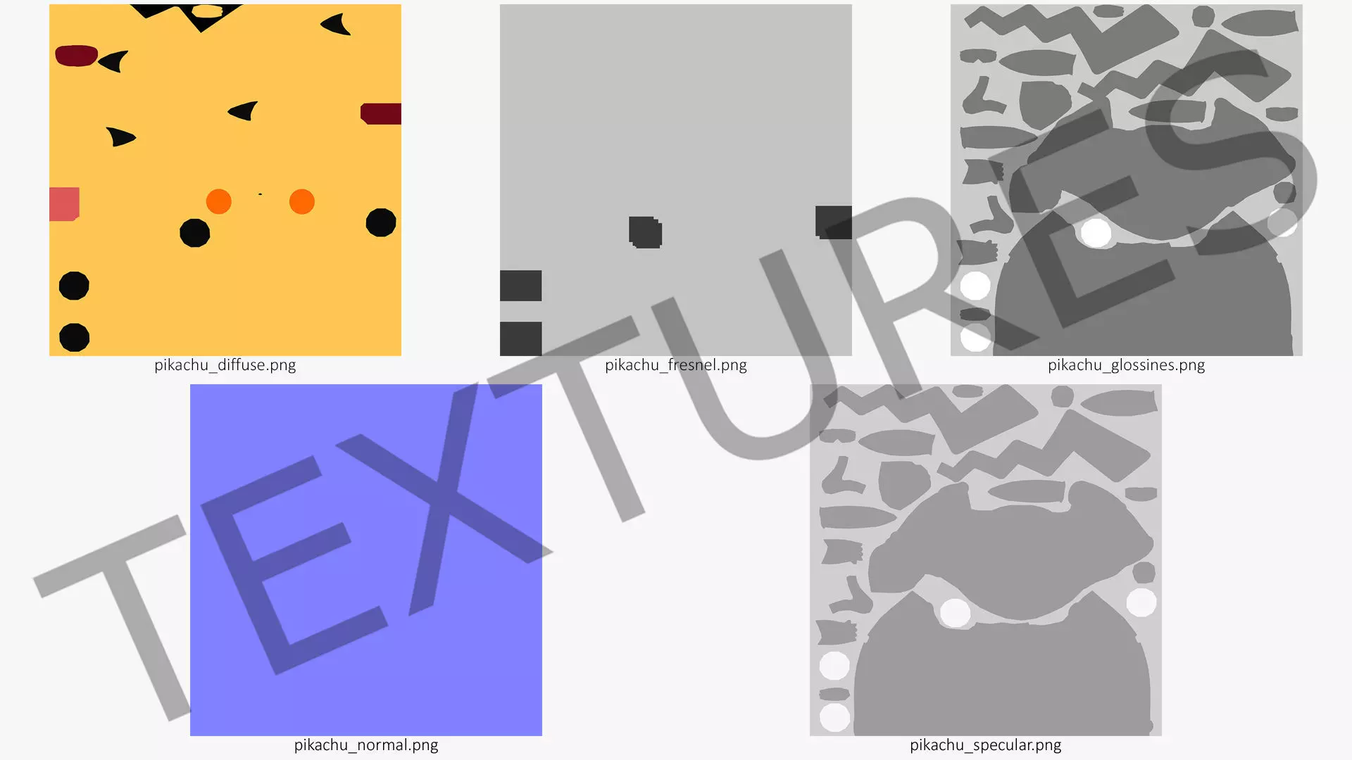 Anime Character Pikachu Angry 3D model_18