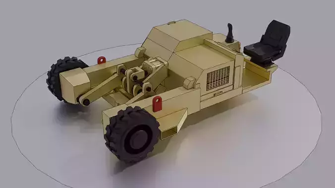 IAF Towbarless tug vehicle 3D print model