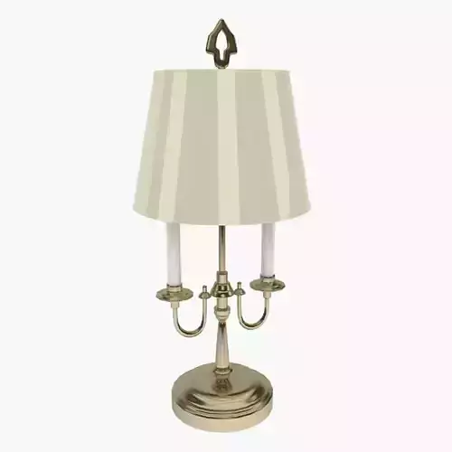 Old Table Lamp Low-poly 3D model