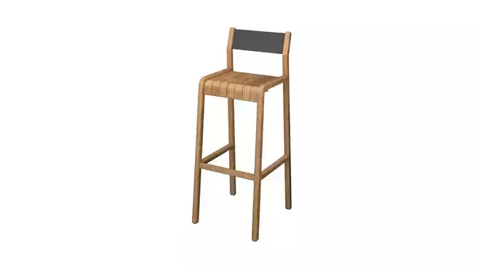 Modern Wooden Bar Stool