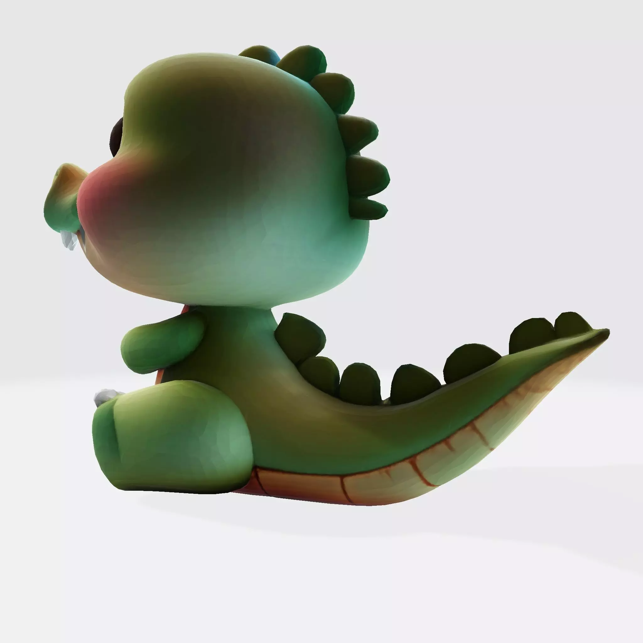 High-Quality 3D Printable Cute Croco Cartoon 3D print model_4