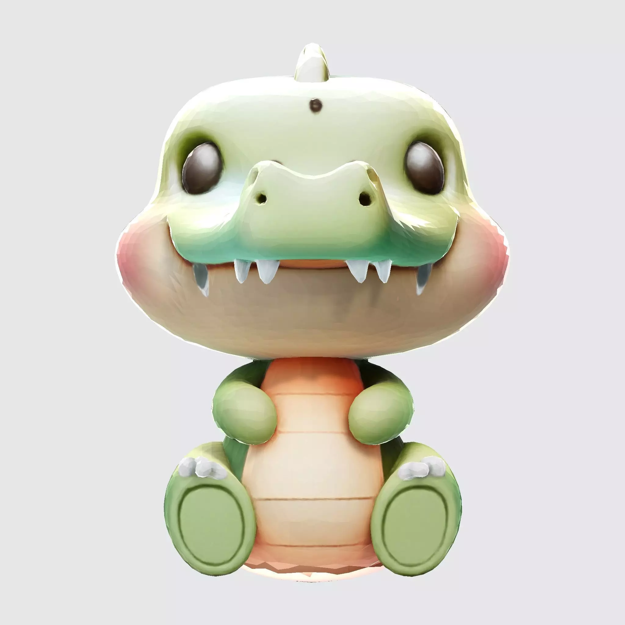 High-Quality 3D Printable Cute Croco Cartoon 3D print model_9
