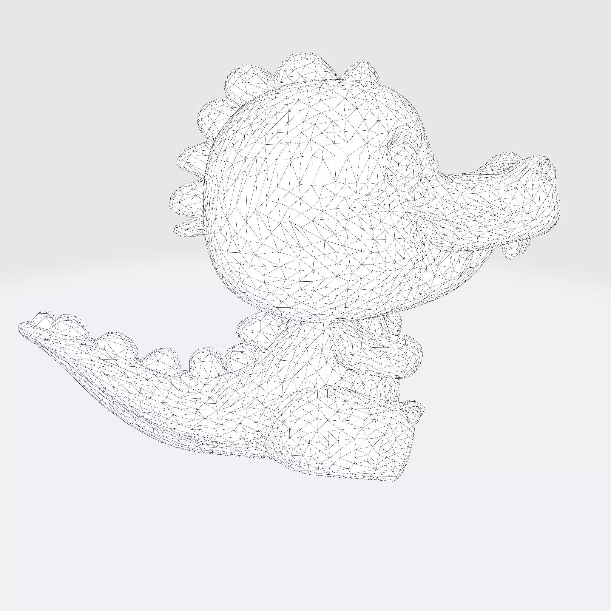 High-Quality 3D Printable Cute Croco Cartoon 3D print model_7