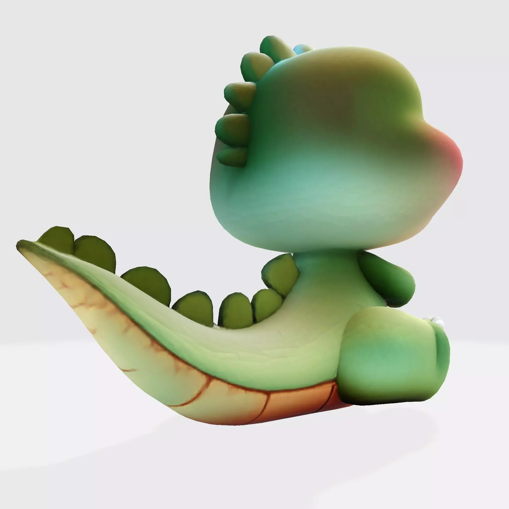 High-Quality 3D Printable Cute Croco Cartoon 3D print model_2