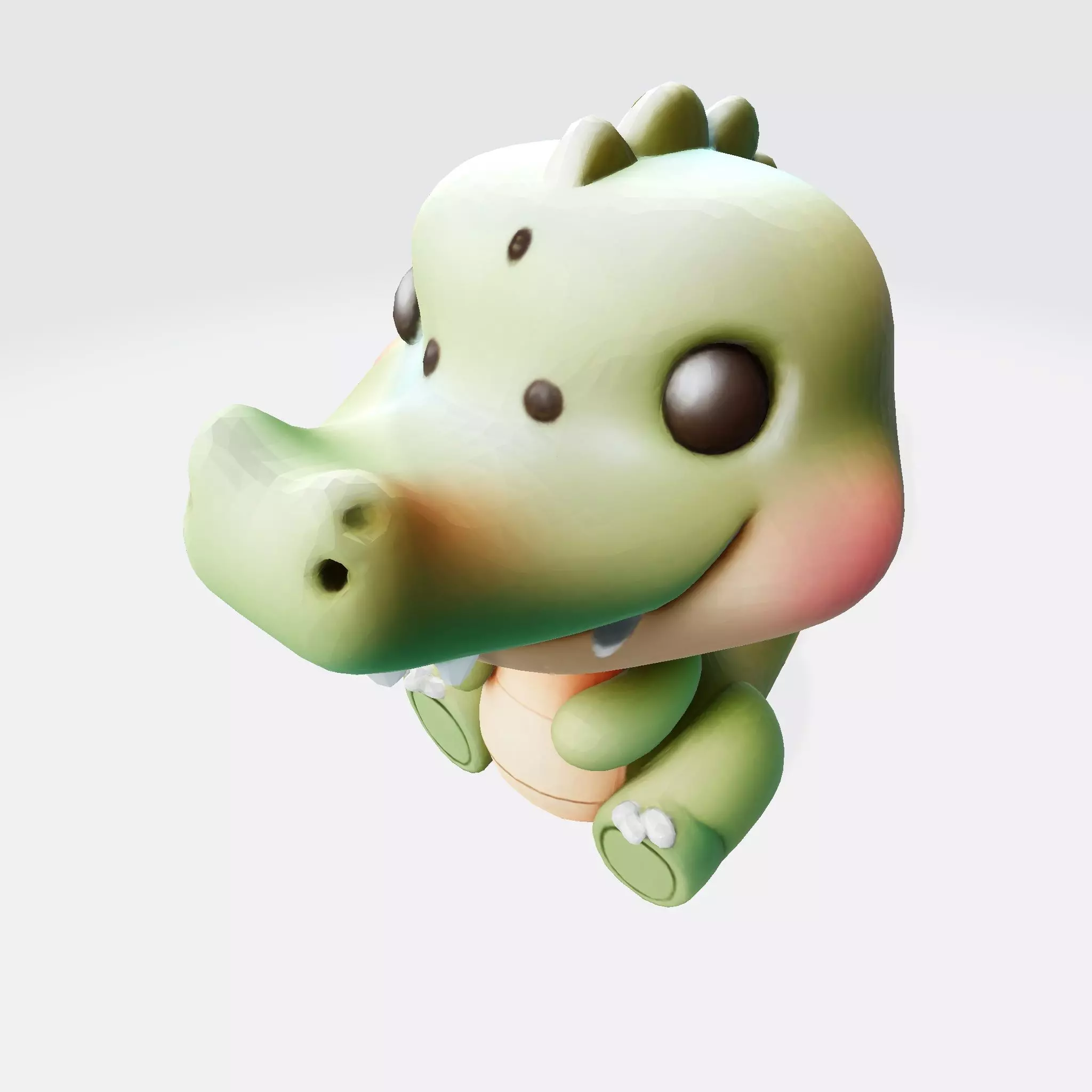 High-Quality 3D Printable Cute Croco Cartoon 3D print model_5