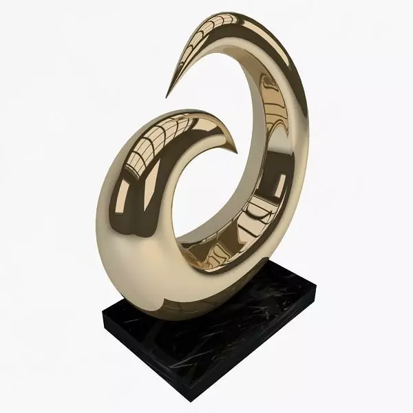 Sculpture Low-poly 3D model_3