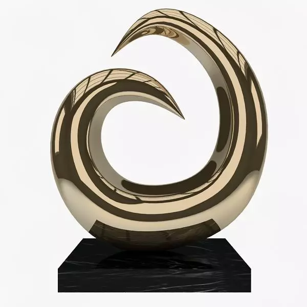 Sculpture Low-poly 3D model_1