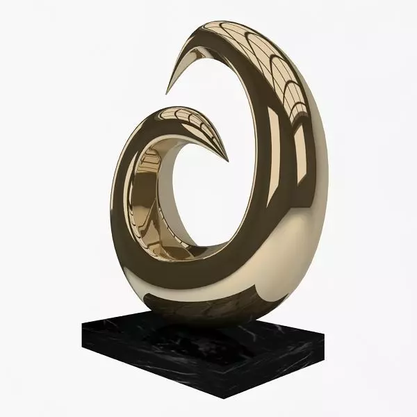 Sculpture Low-poly 3D model_2