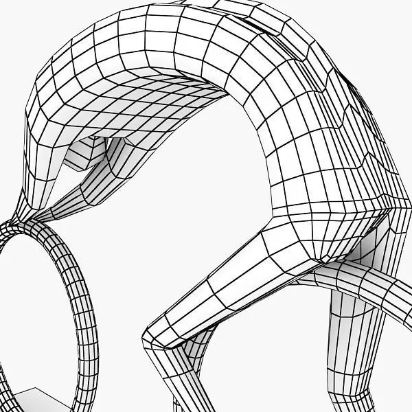 Stone Rider Sculpture Low-poly 3D model_3