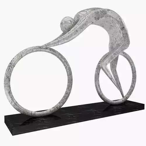 Stone Rider Sculpture