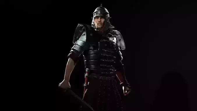Roman Soldier Low-poly 3D model