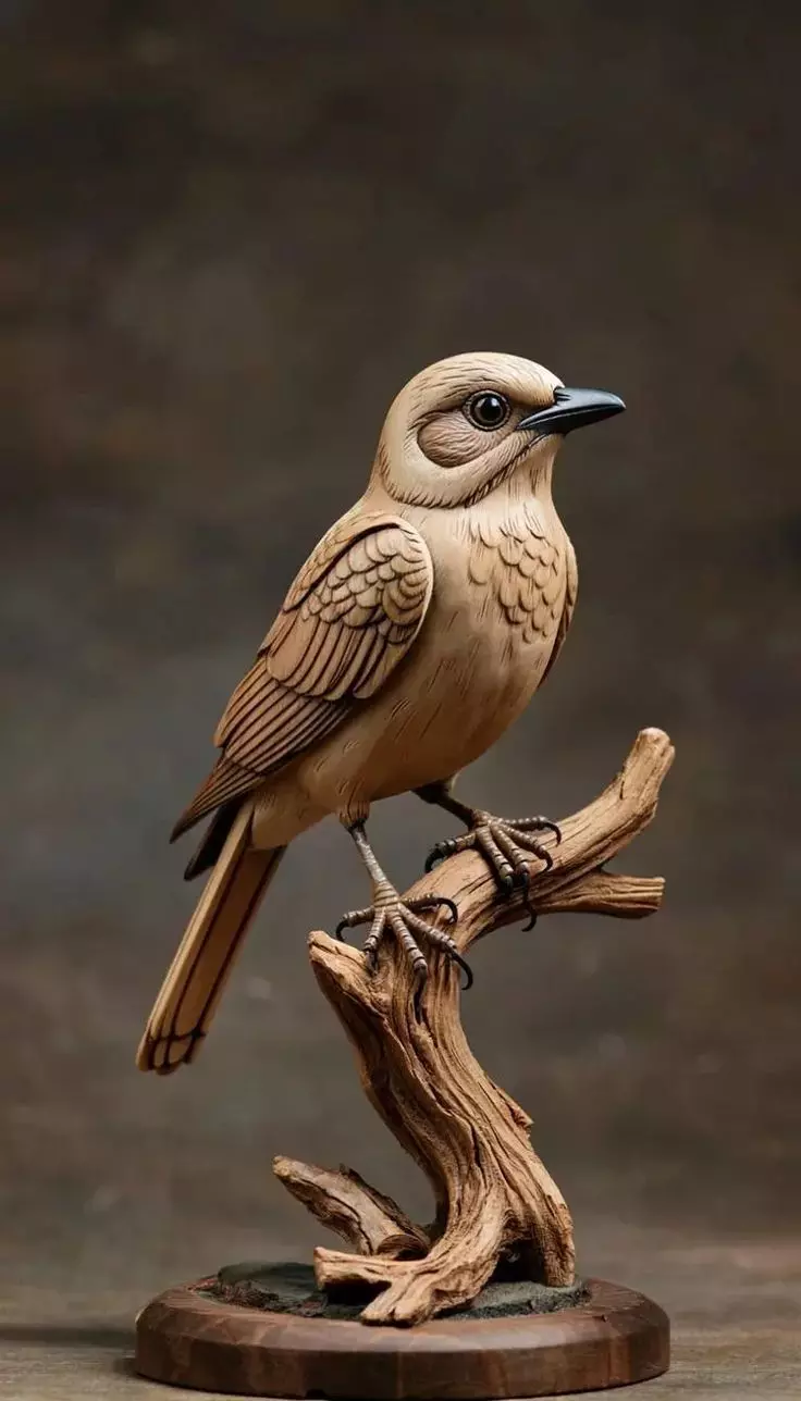 EASY BIRD SCULPTURE STL 3D print model